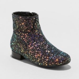NWT Class Act Girls Multi Glitter Booties size 3